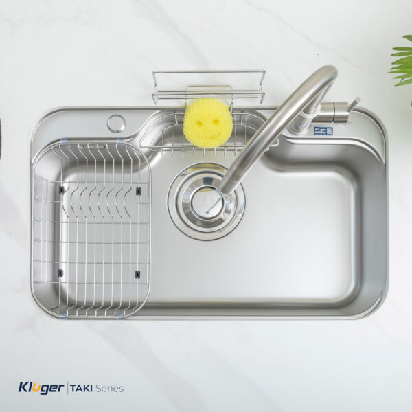 Chậu rửa bát Kluger KT7848FS Plus tích hơp thêm phụ kiện đa năng