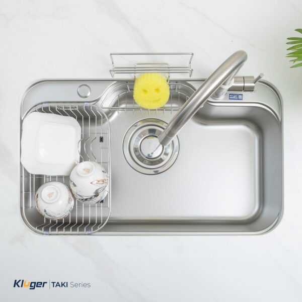 Chậu rửa bát Kluger KT7848FS Plus tích hơp thêm phụ kiện đa năng